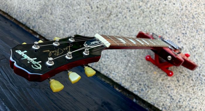 1998 Epiphone Les Paul Studio Cherry Sunburst, crafted in Korea