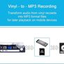 NEW SALE | Vinyl Record Player, Bluetooth Turntable with Stereo Speakers, Turntable for Vinyl to MP3 with Cassette Play, AM/FM Radio, Remote Control Image 5