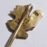 Vintage 9Ct Yellow Gold Art Deco Design Pin 3,19g Image 8