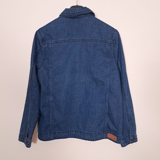 Brakeburn Dark Wash Blue Denim Chore Utility Jacket 10UK/38EU