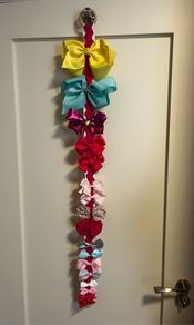 Hair Bows and Hanging Display Holder