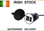 Motorcycle, Scooter, Car, Boat USB Charger with switch. Water and Dust proo