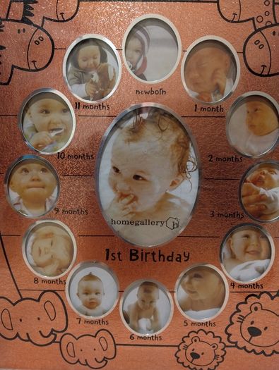 Baby's 1st Year Collage Photo Frame, NEW