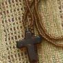 Baltic Amber Beaded Necklace & Cross Image 4