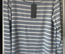 long sleeve top women's bnwt nautical stripe  Mercer Madison size 10