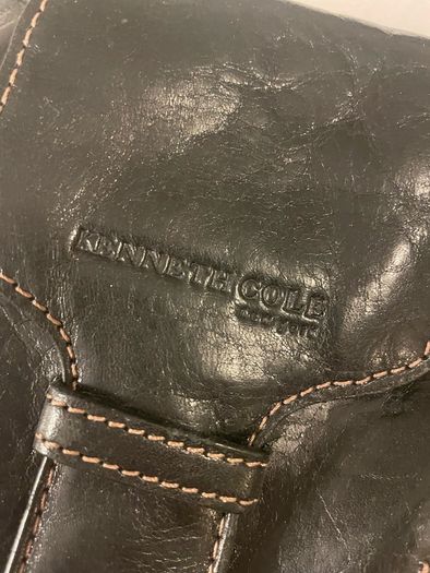 Kenneth Cole black leather shoulder bag