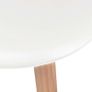 Dining Chairs 4 pcs White Plastic Image 5