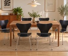 Set of six vintage 1972 Fritz Hansen Series 7 chairs by Arne Jacobsen