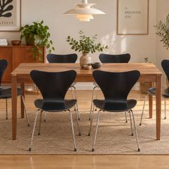 Set of six vintage 1972 Fritz Hansen Series 7 chairs by Arne Jacobsen