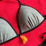 Grey Ruched bum Bikini, size M Image 3