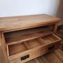 Solid Oak TV Stand Image 3