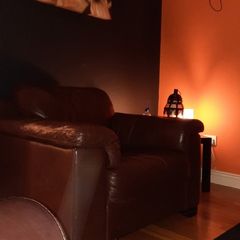 couch real Italian leather 3 2 1