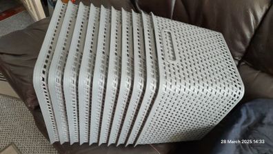 Curver Your Style Large Retangular Basket 18 Litre - Grey