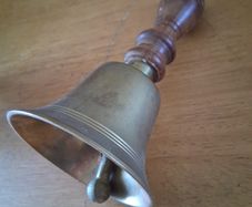 Brass School Bell 7 inches