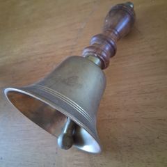 Brass School Bell 7 inches