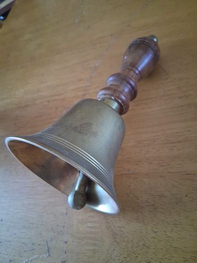 Brass School Bell 7 inches
