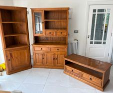 Matching set of 2 cabinets & coffee table