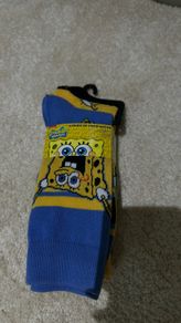 Official Nickelodeon SpongeBob SquarePants Crew Socks 3-Pack