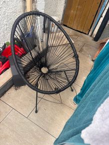 Black garden chair
