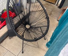 Black garden chair
