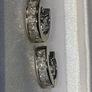 Pristine Vintage Reversible Silver Huggies Image 3