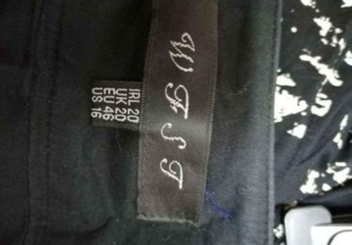 Ladies WFST Black and white cotton fully lined skirt.