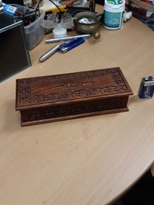 Trinket box carved