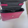 Ladies Cerise Pink Mock Croc Crossbody Bag Image 6