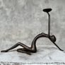 Abstract Candle Holder - Bronze Image 8