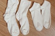 New - 2 Pairs of Cream Socks - Shoe Size 4 - Eur 36