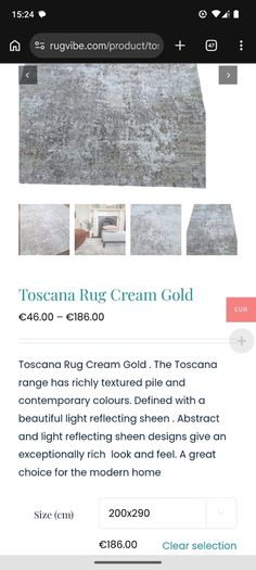 Toscana rug 200 x 290 cm