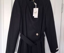 Ted Baker Rytaa Short Wrap Coat - Black - UK 12 - BNWT RRP 365