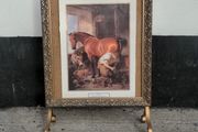 Vintage fireside display screen