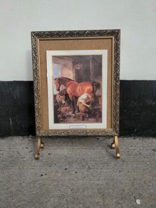 Vintage fireside display screen