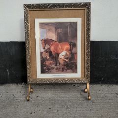 Vintage fireside display screen