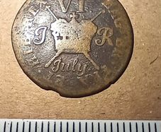 1689 James II Gun Money Six Pence