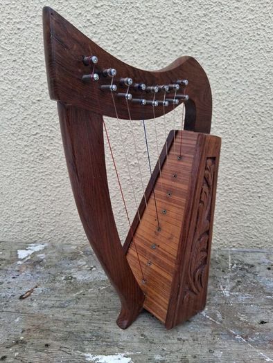 Lap Harp or model Harp handcarved