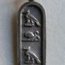 Vintage 925 Sterling Silver Egyptian Cartouche Design Charm pendant Hallmarked, and chain L 21" - 10,78g Image 4