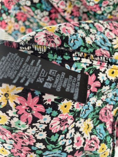 Black floral maxi dress size 12 New without tags