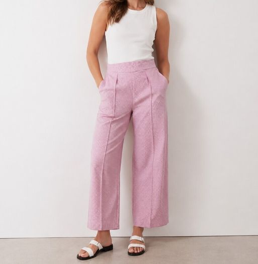 Rich & Royal cropped houndstooth trousers