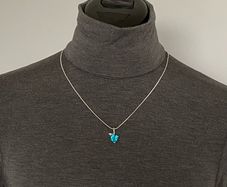 Heart shaped pendant and chain