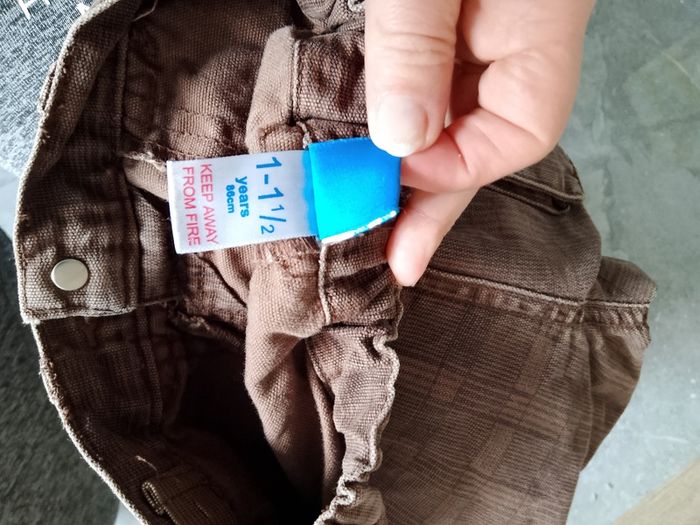 adams brown trousers 12-18 months