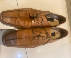 Vintage Mens Tan Leather Shoes