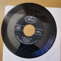 The Diamonds Words Of Love 7 inch Single Mercury Records 1957