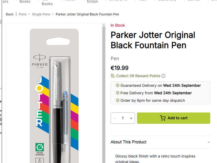 Parker Jotter Originals Ballpoint Pen Blue Ink