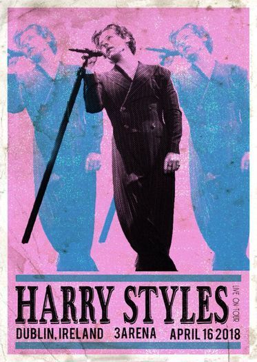 Harry Styles - Dublin 2018 - Rare Mini Print/Poster