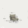 Kave home Mareluz white steel armchairs (2) Image 5
