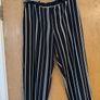 Dunnes Stores Navy /White Stripe Trousers.  Size 14. New - No Tag. Image 2