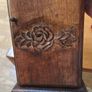 Vintage oak key holder cabinet Image 2