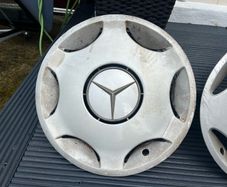 190E Mercedes hubcaps. Came from a 1991 190E.